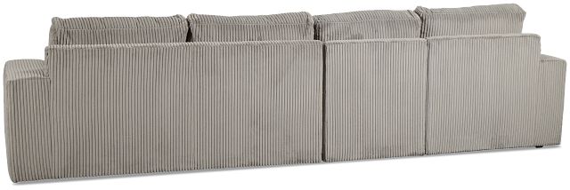 Charlie Gray Fabric Small Left Chaise Sectional