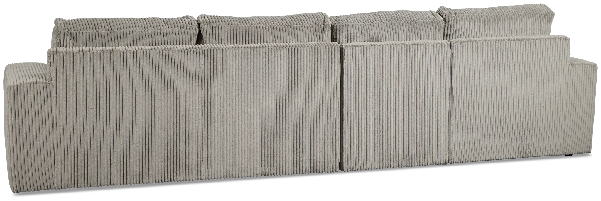 Charlie Gray Fabric Small Left Chaise Sectional