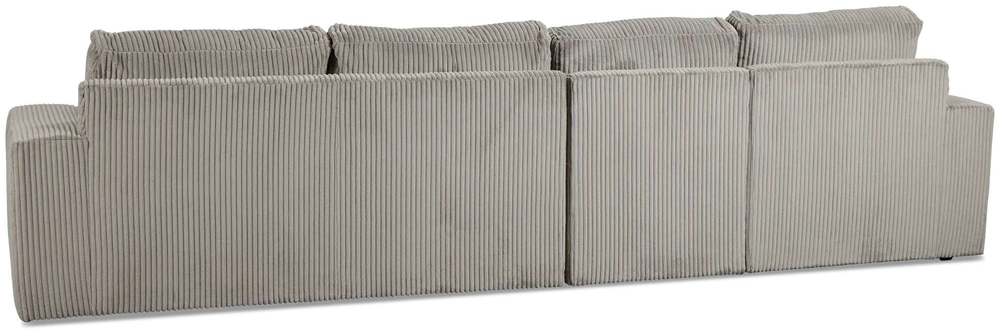 Charlie Gray Fabric Small Left Chaise Sectional Charlie Gray Fabric Small Left Chaise Sectional