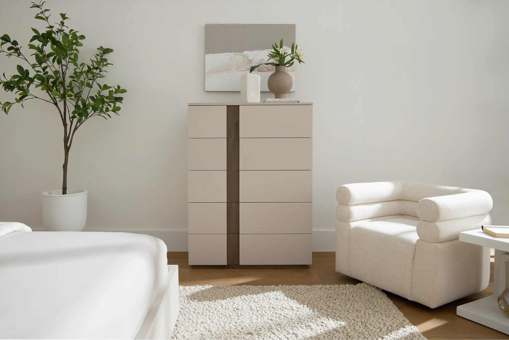 Brasilia Light Beige Drawer Chest