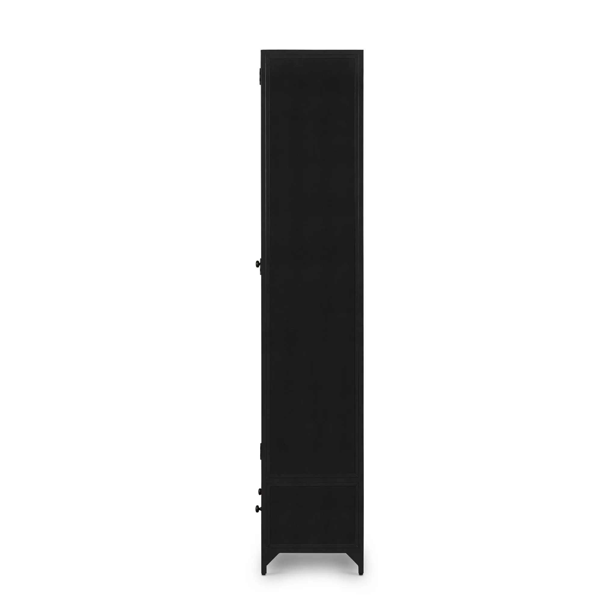 Four Hands Shadow Box Black Curio Cabinet