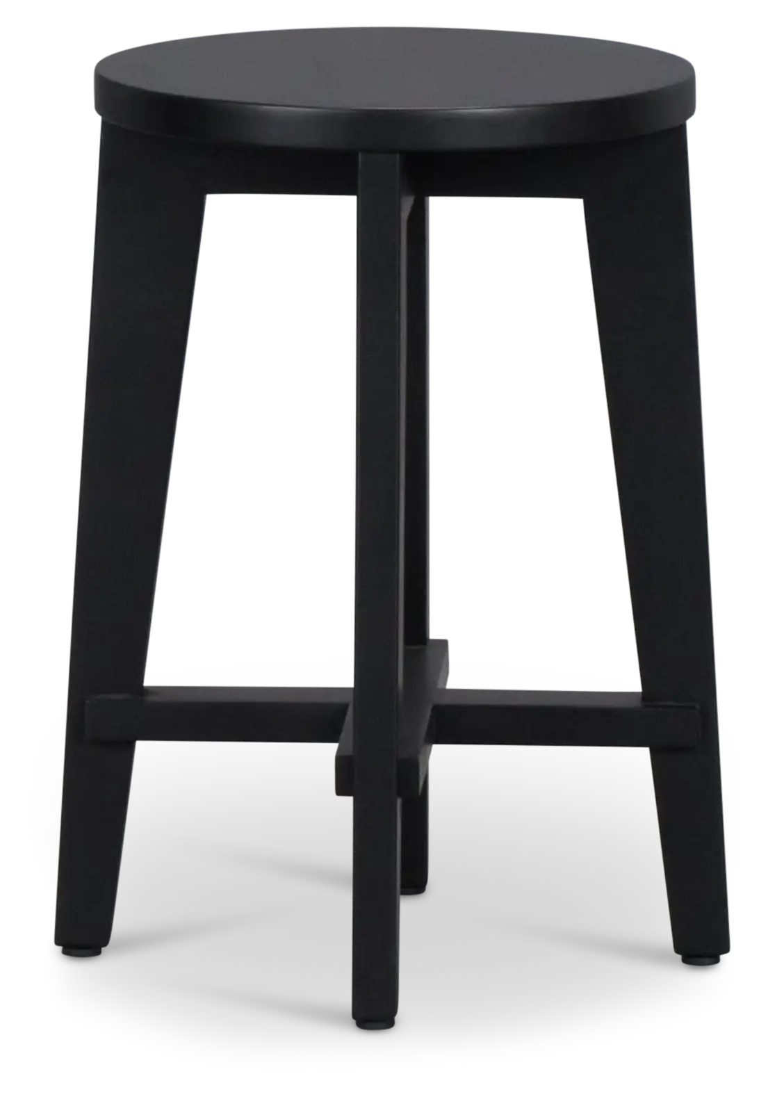 Boden Black Wood Round Chairside Table Boden Black Wood Round Chairside Table