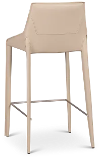 Wayne Light Beige 27" Upholstered Barstool
