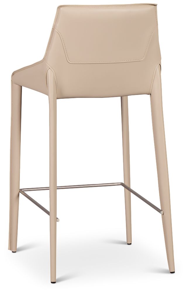 Wayne Light Beige 27" Upholstered Barstool