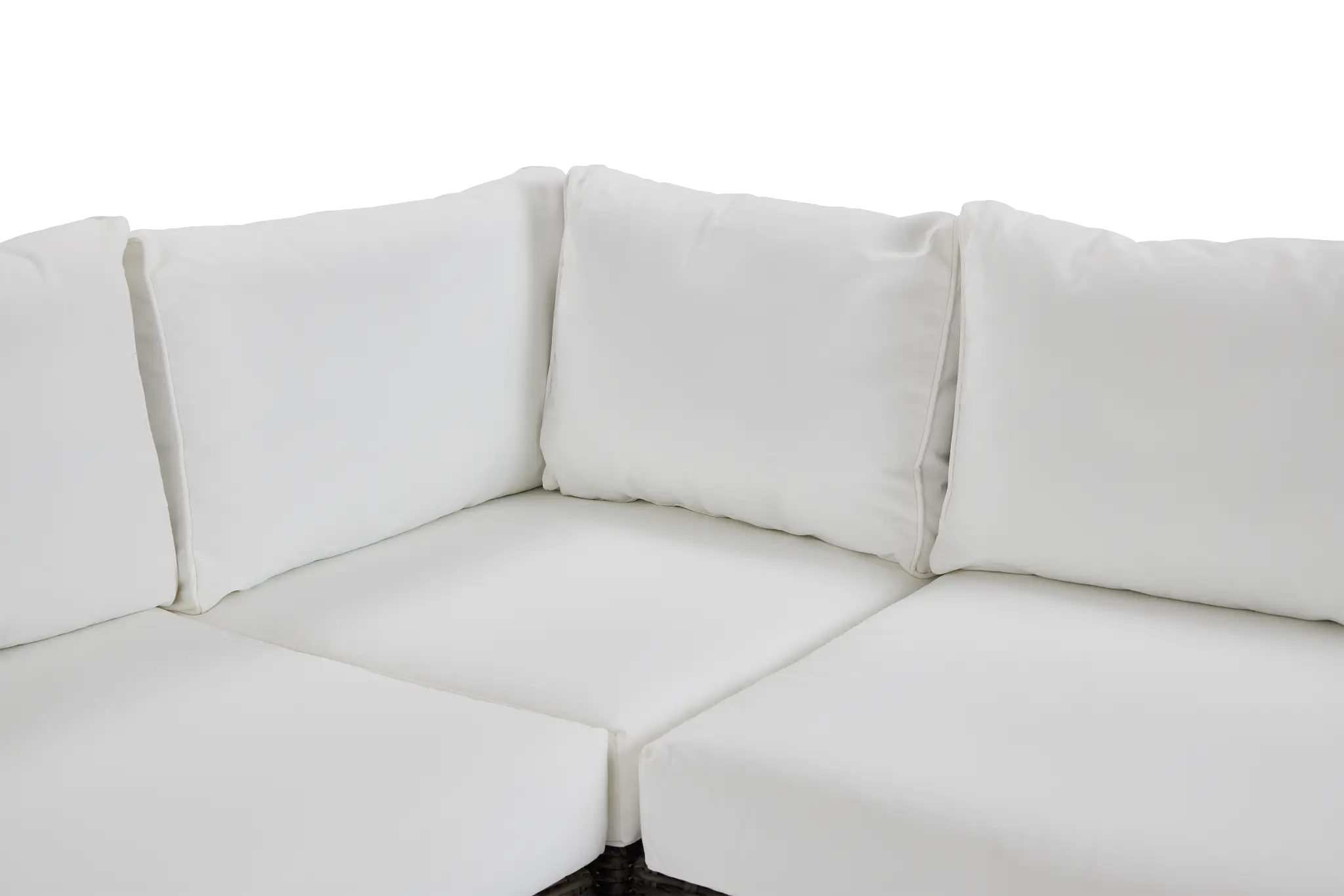 Tulum White Woven 4-piece Modular Sectional Tulum White Woven 4-piece Modular Sectional