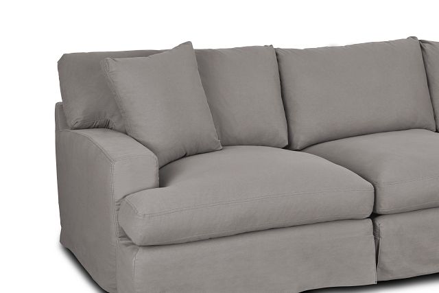 Delilah Gray Fabric Large Two-arm Sectional (11)