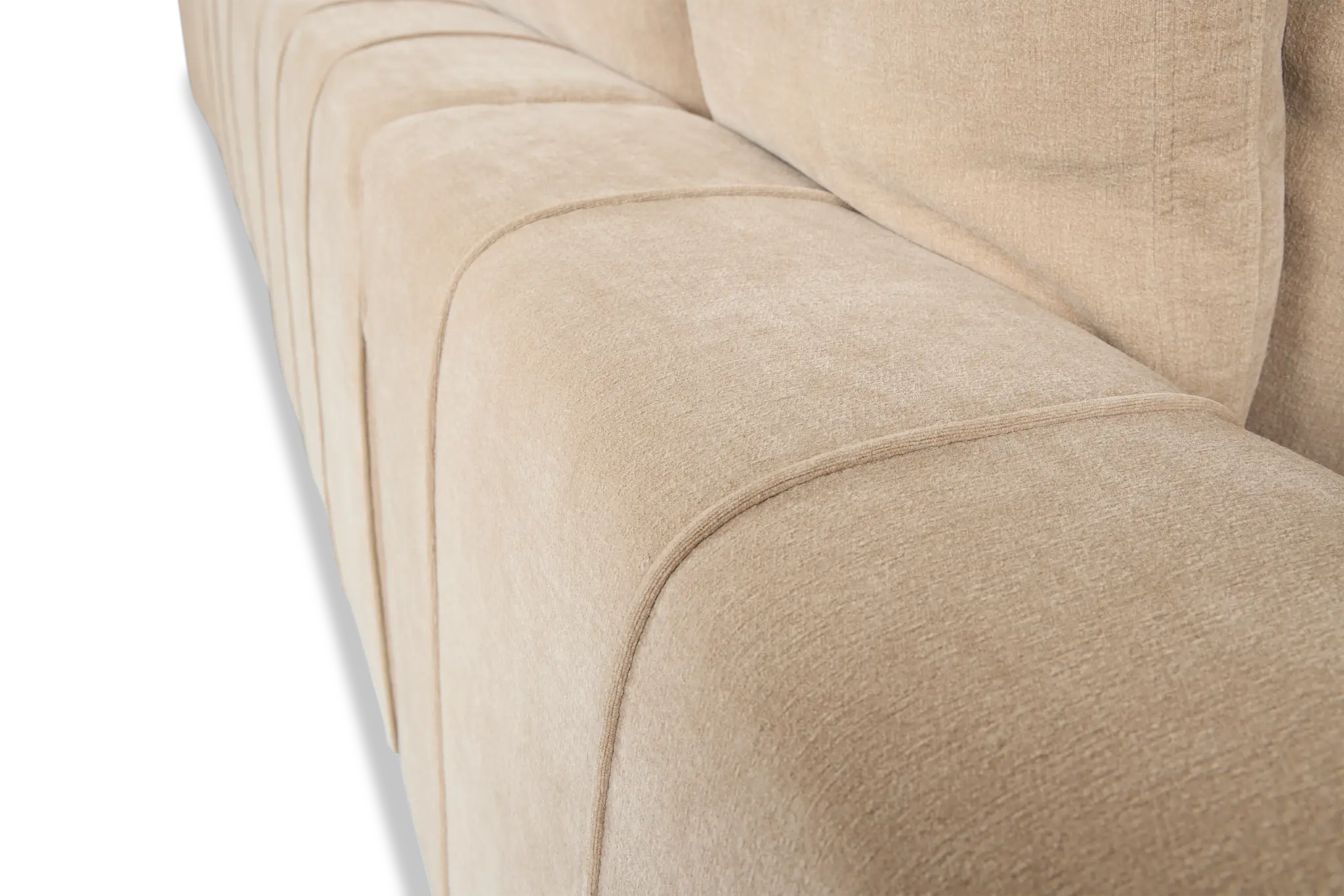 Cruz Light Beige Fabric 4-piece Modular Sectional Cruz Light Beige Fabric 4-piece Modular Sectional