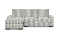 Edgewater Sea Lane Light Gray Left Chaise Sectional