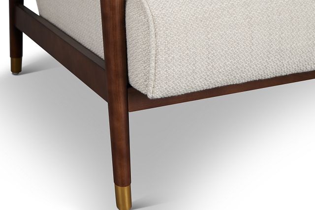 Julian Dark Beige Fabric Accent Chair