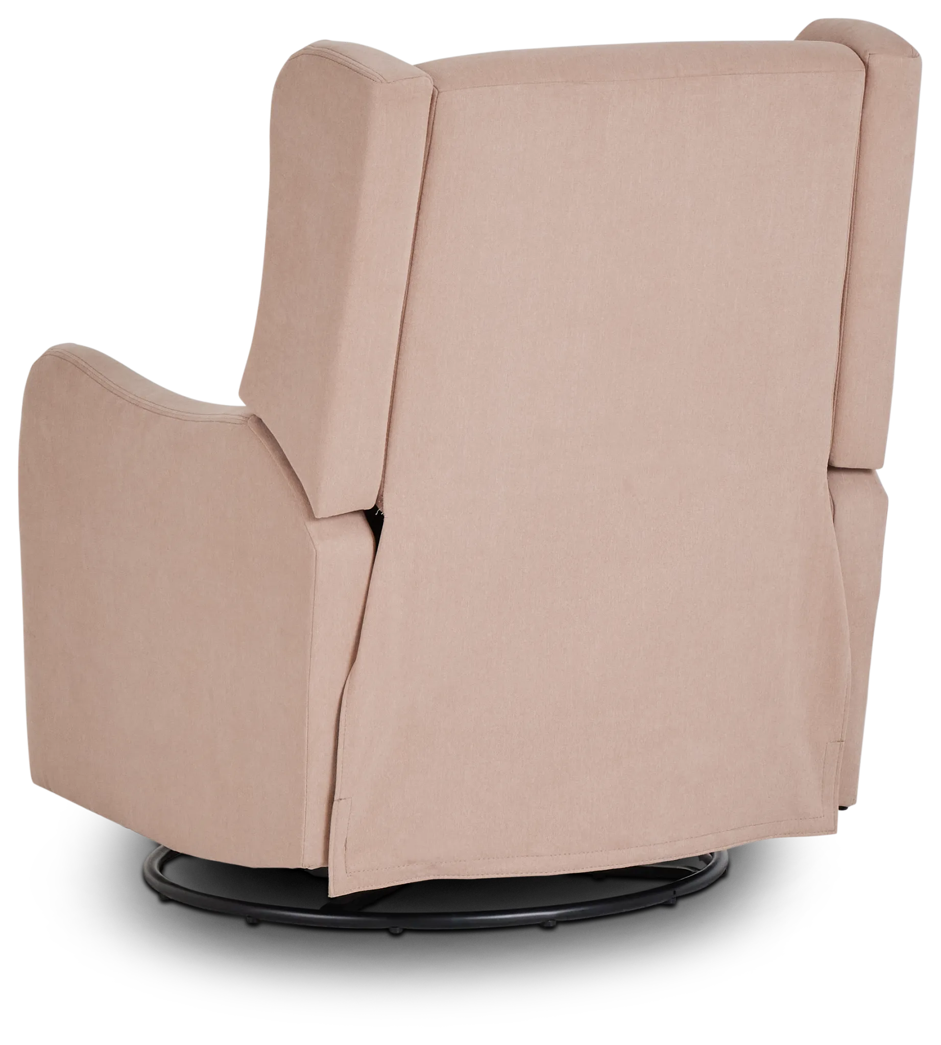 Georgia Light Pink Fabric Swivel Glider Recliner