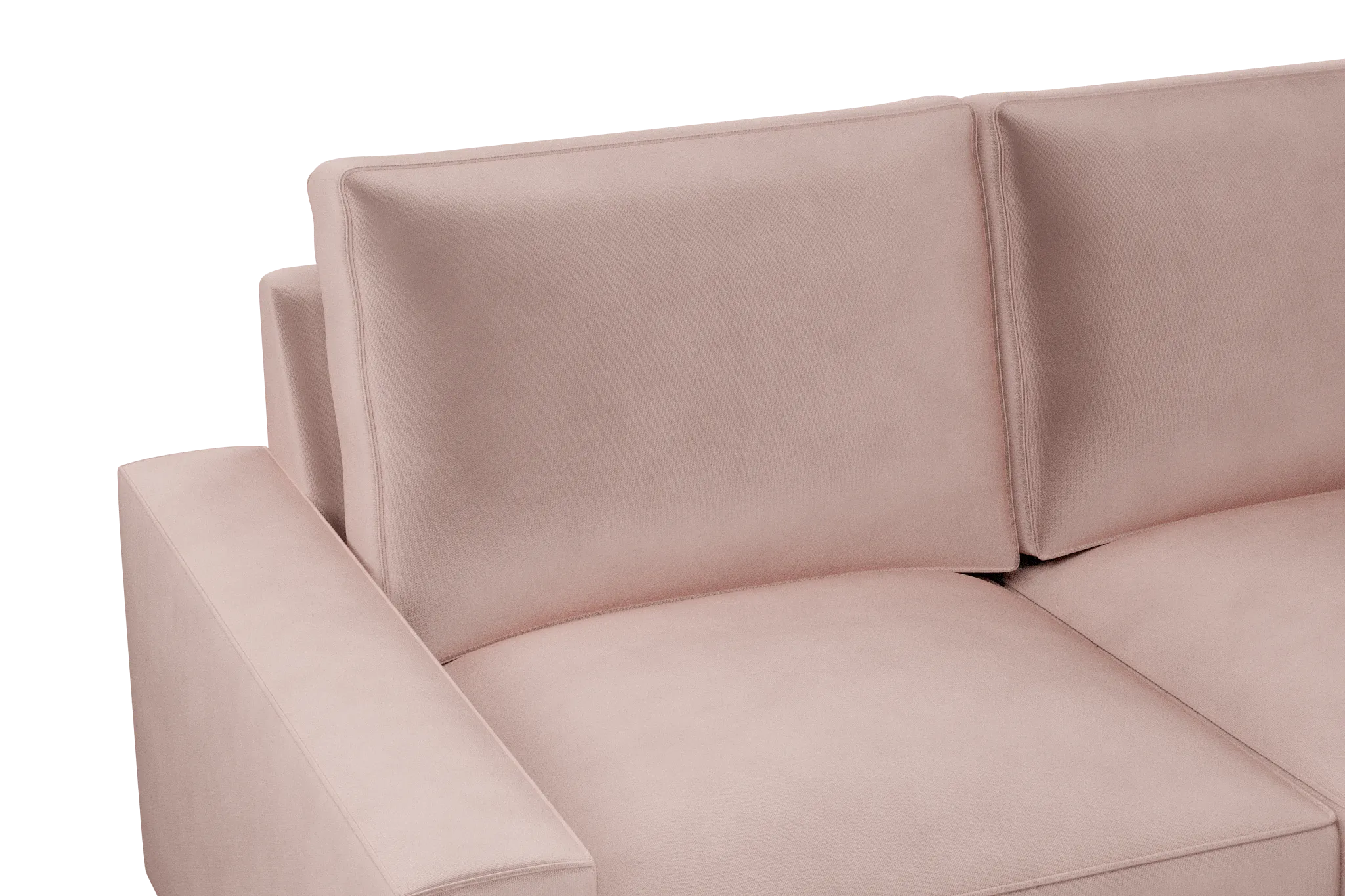Edgewater Joya Light Pink Large Right Chaise Sectional
