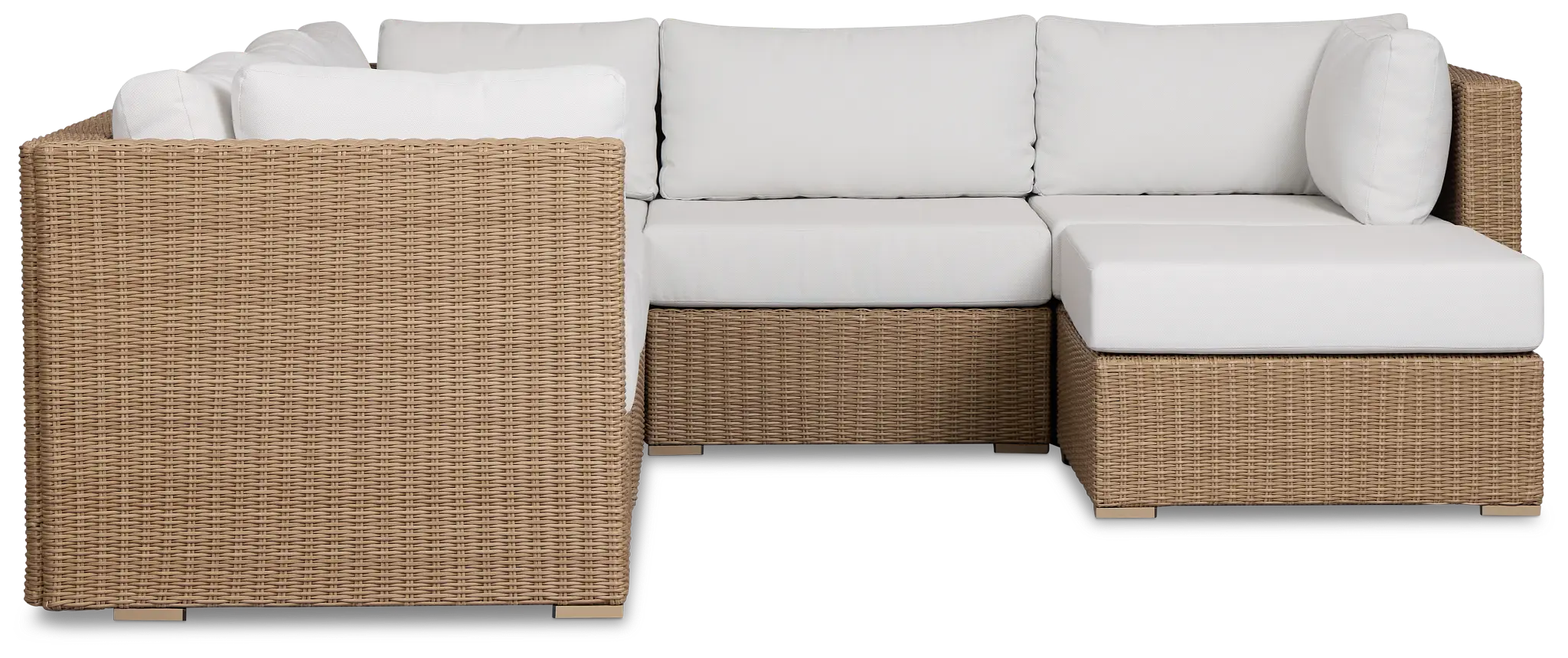 Montecito Light Tone 6-piece Modular Sectional With Light Beige Cushion Montecito Light Tone 6-piece Modular Sectional With Light Beige Cushion