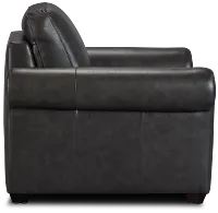 Lincoln Dark Gray Lthr/vinyl Chair