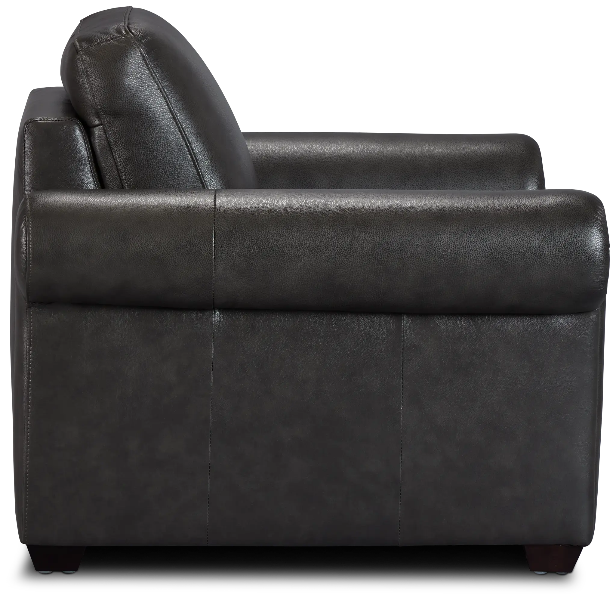 Lincoln Dark Gray Lthr/vinyl Chair Lincoln Dark Gray Lthr/vinyl Chair