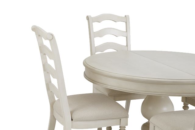 Savannah Ivory Round Table & 4 Chairs