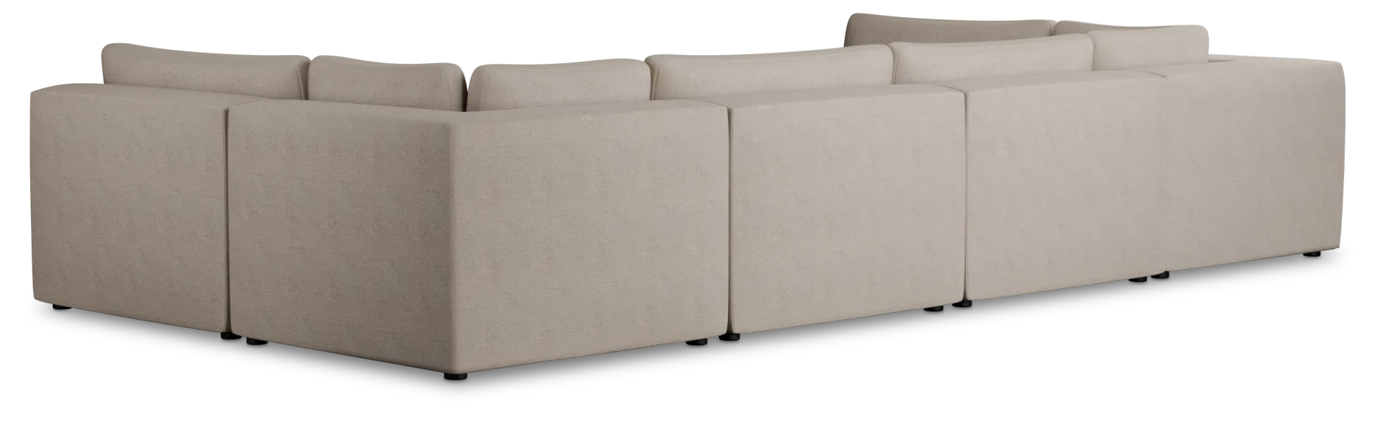 Destin Sutton Beige Fabric 8-piece Pit Sectional