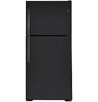 Ge Profile 22 Series Black Top Freezer Refrigerator