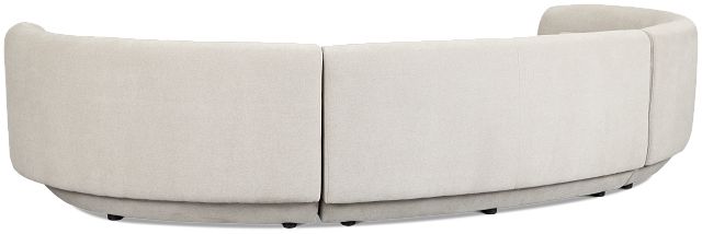 Presley Light Gray Fabric 3-piece Modular Sectional