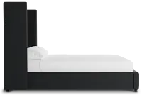 Captiva Elite Black 60" Upholstered Shelter Bed