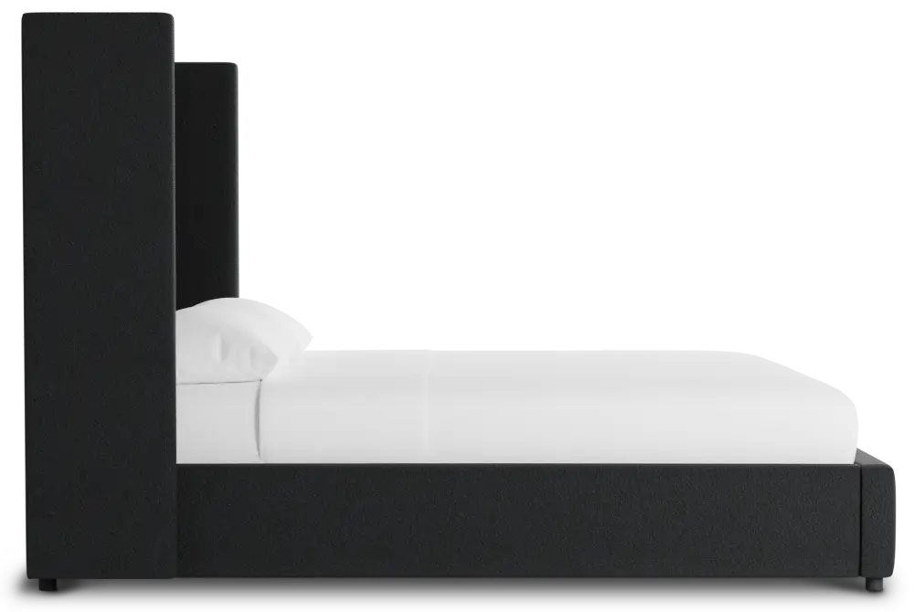 Captiva Elite Black 60" Upholstered Shelter Bed Captiva Elite Black 60" Upholstered Shelter Bed