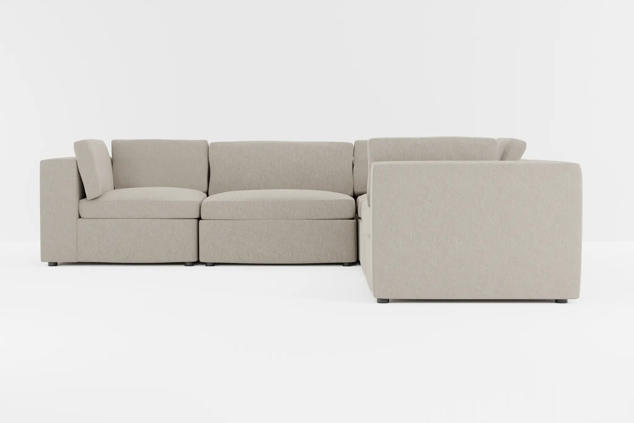 Destin Elevation Khaki Fabric 5-piece Modular Sectional Destin Elevation Khaki Fabric 5-piece Modular Sectional