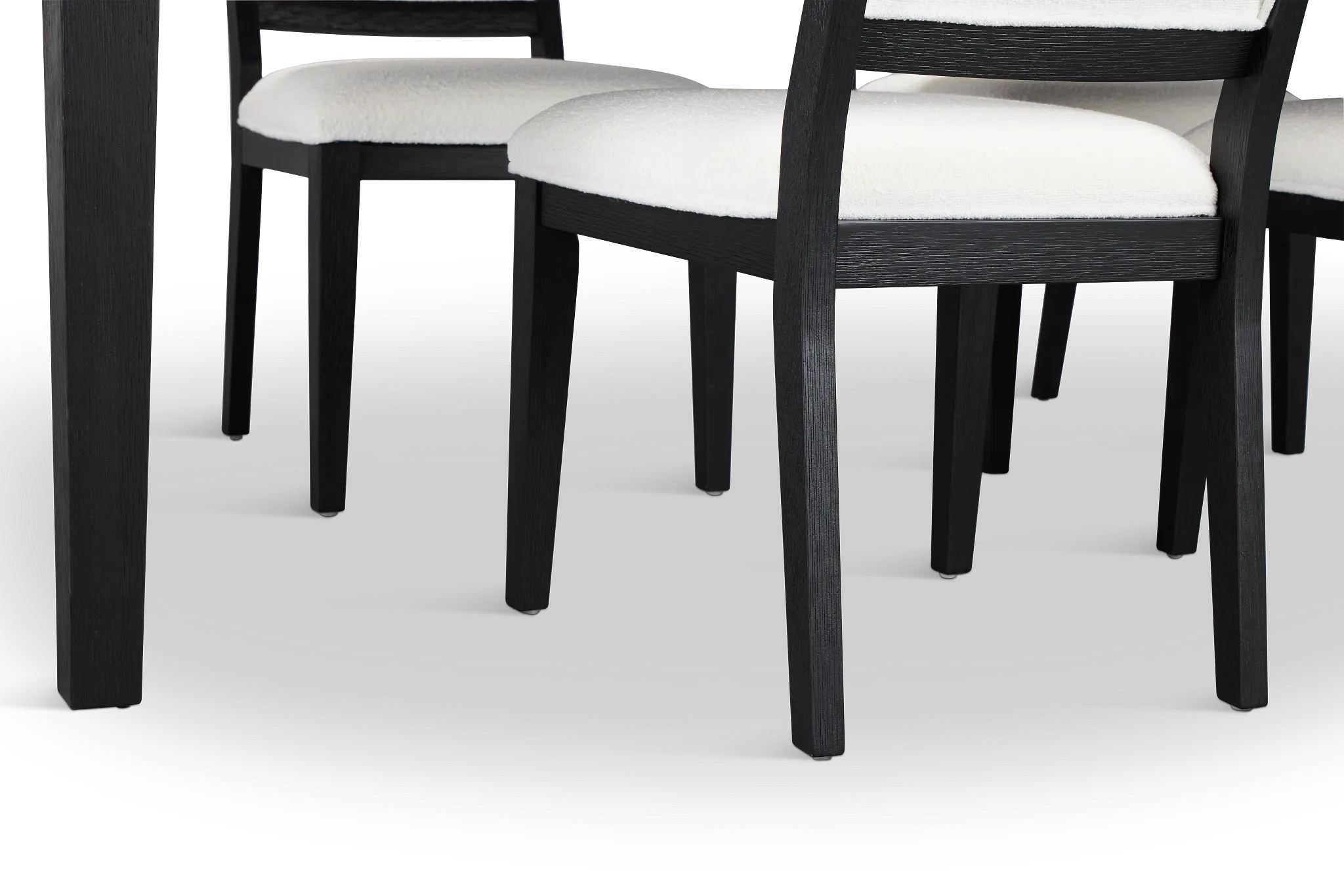 Alden Black Rect Table & 4 Chairs