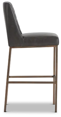 Sierra Dark Gray Bonded Ltr 30" Barstool