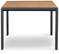 Sunrise Dark Gray Teak 65" Rectangular Table