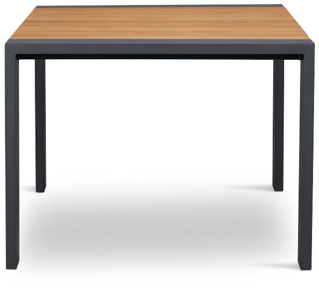 Sunrise Dark Gray Teak 65" Rectangular Table