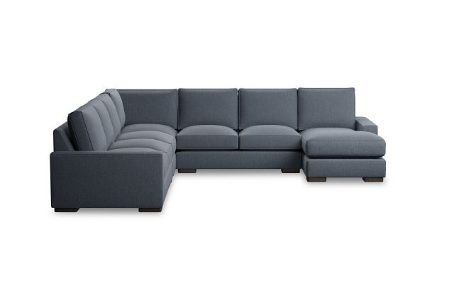 Edgewater Victory Dark Blue Large Right Chaise Sectional