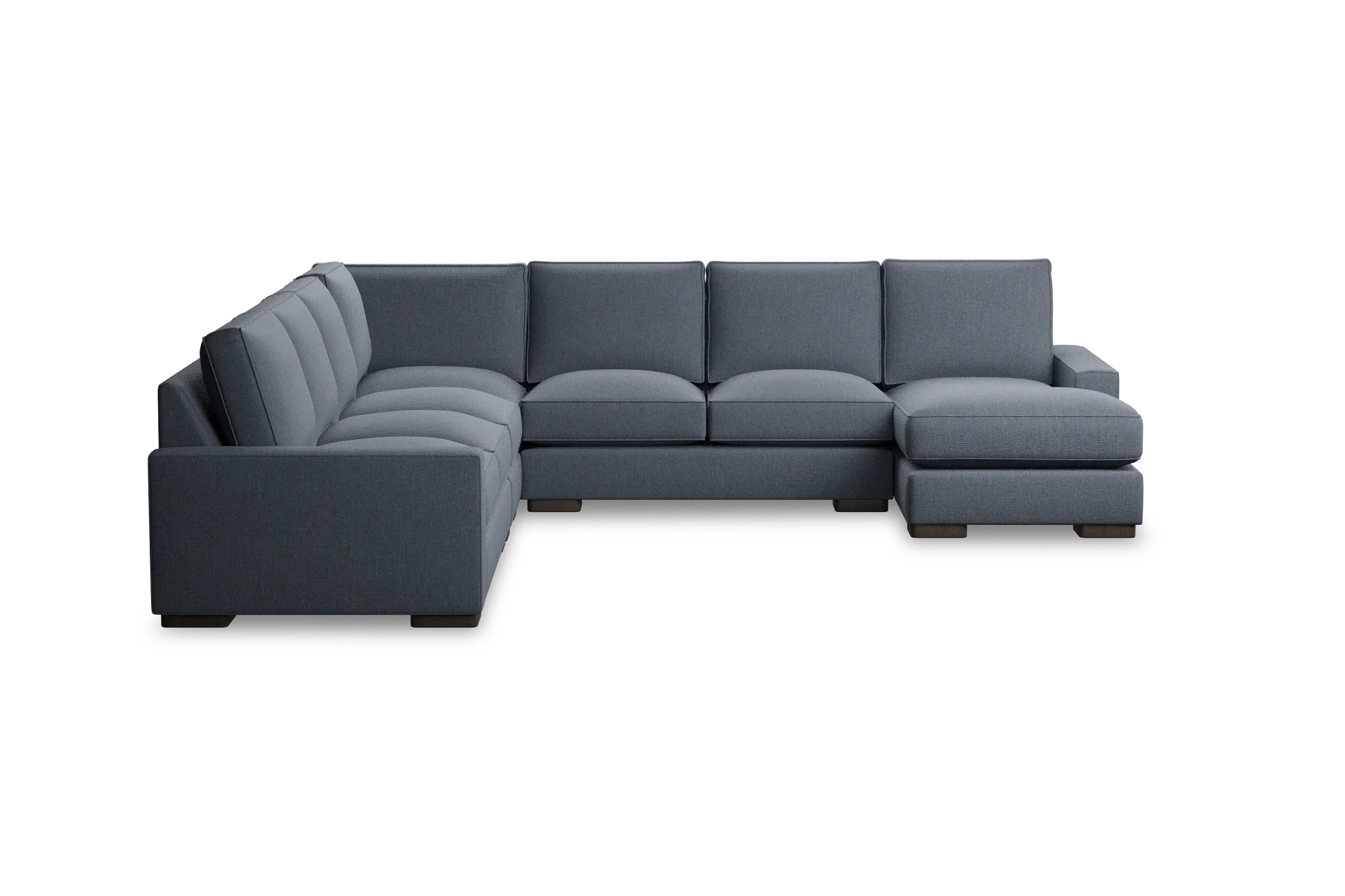 Edgewater Victory Dark Blue Large Right Chaise Sectional