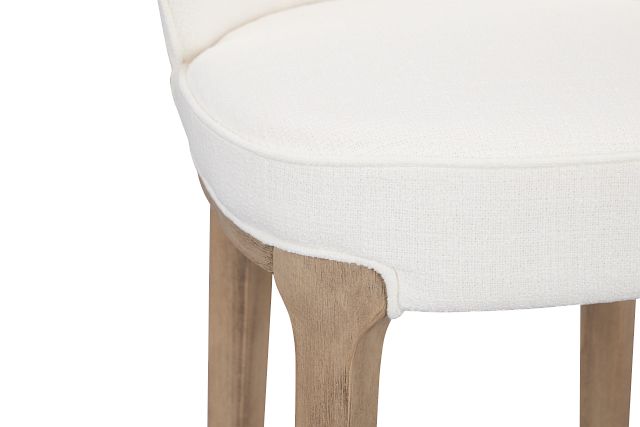 Libby Whitefabric 30" Upholstered Barstool