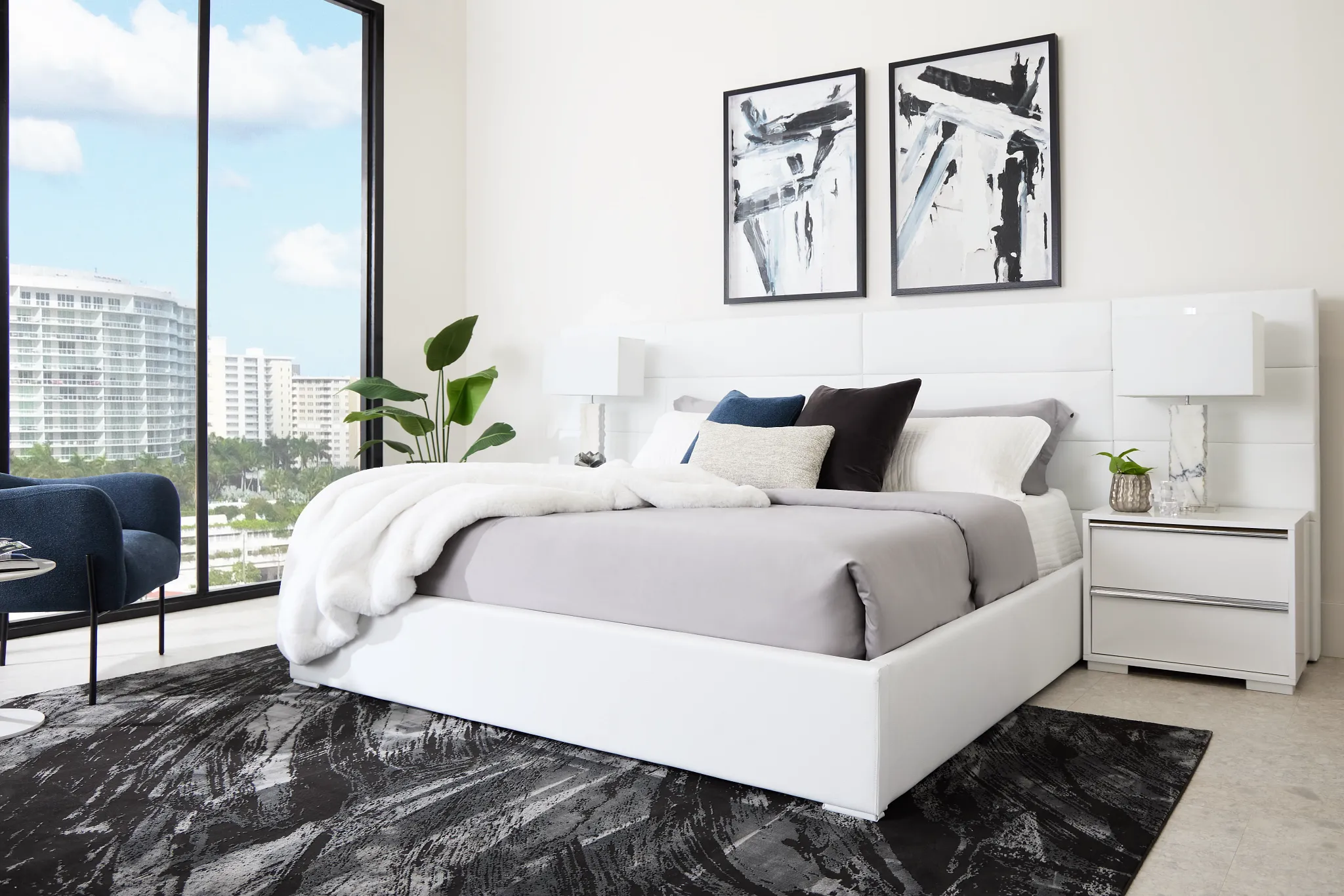 Anelo Black 8x10 Area Rug