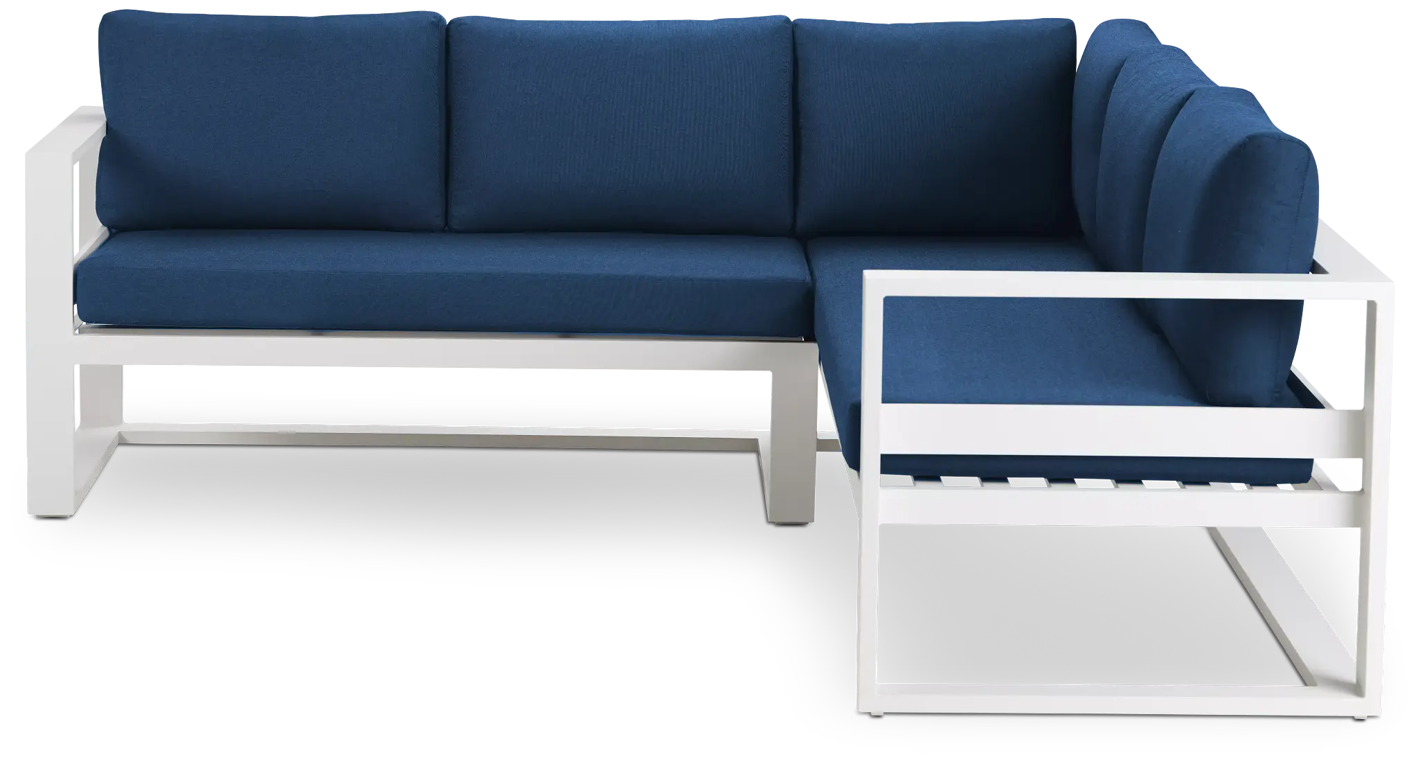 Lisbon Navy Aluminum Small Left Sectional Lisbon Navy Aluminum Small Left Sectional