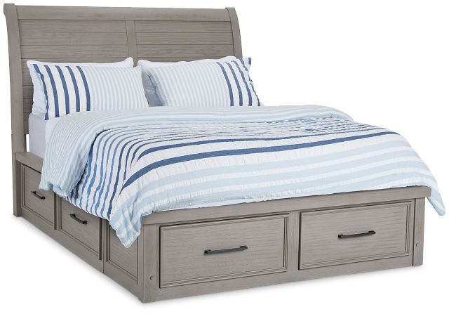 Napa Gray Sleigh Bed