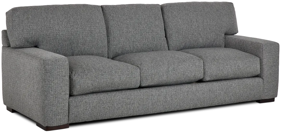 Veronica 104" Dark Gray Down Sofa