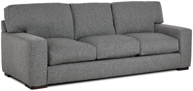 Veronica 104" Dark Gray Down Sofa