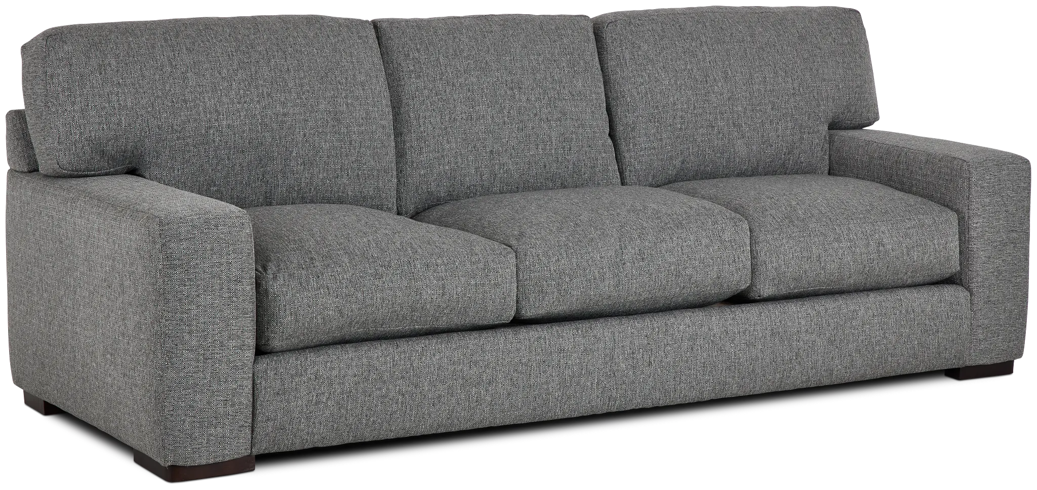 Veronica 104" Dark Gray Down Sofa