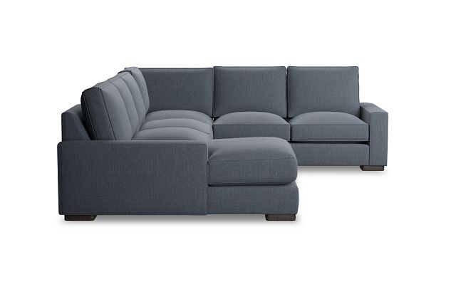 Edgewater Victory Dark Blue Medium Left Chaise Sectional