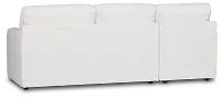 Rhodes White Fabric Left Chaise Sectional