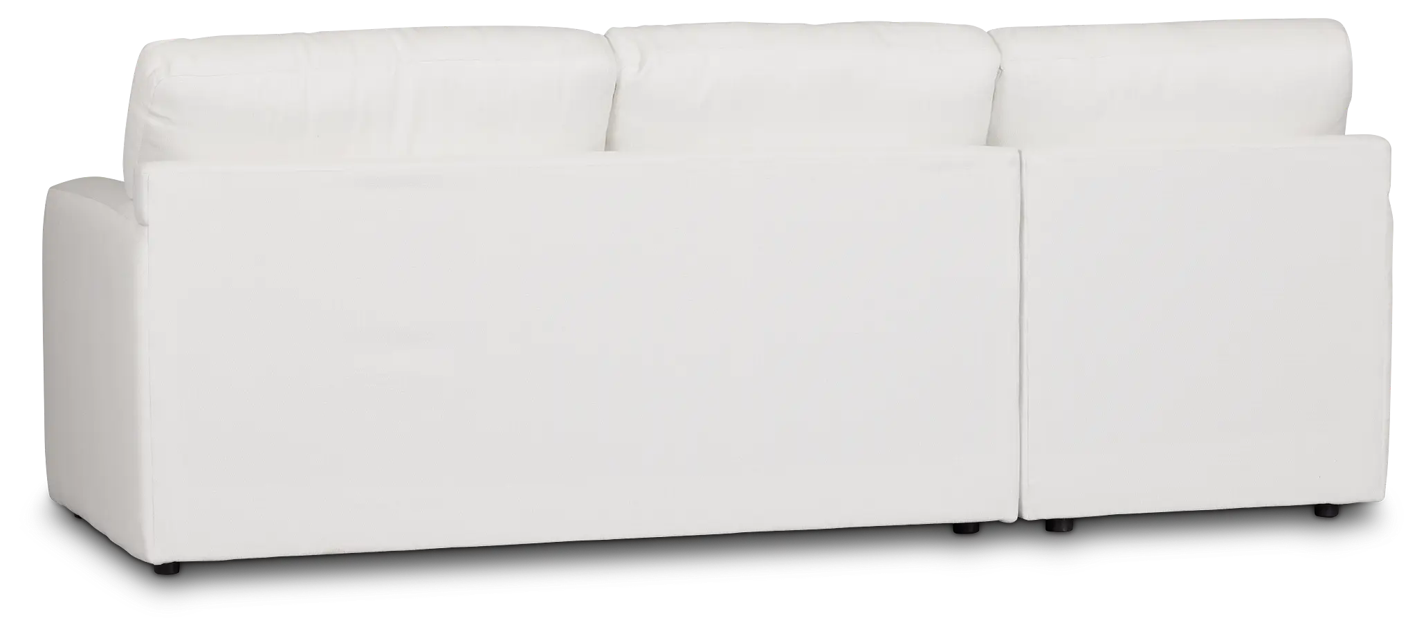 Rhodes White Fabric Left Chaise Sectional Rhodes White Fabric Left Chaise Sectional
