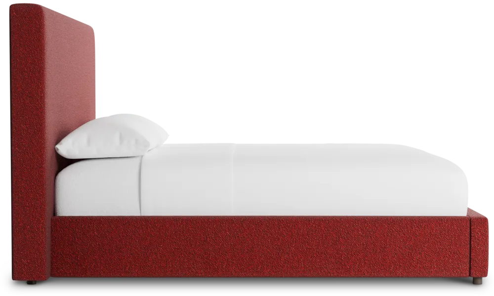 Grayton Elite Red 54" Upholstered Platform Bed