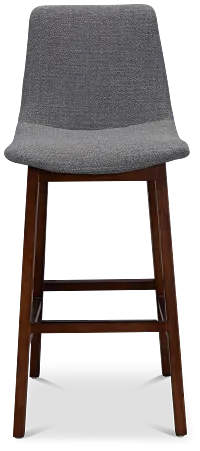 Hamilton Dark Gray Fabric 30" Upholstered Barstool