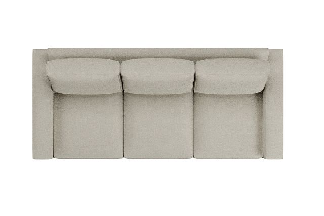 Edgewater Suave Beige 96" Sofa W/ 3 Cushions