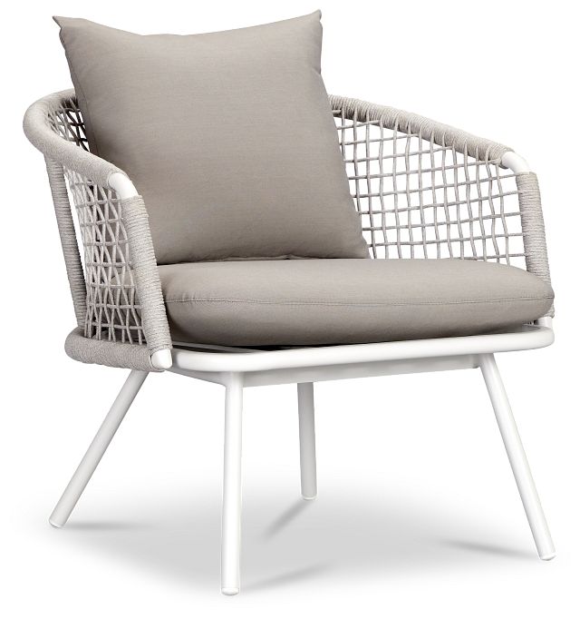 Antigua White Gray Arm Chair (0)