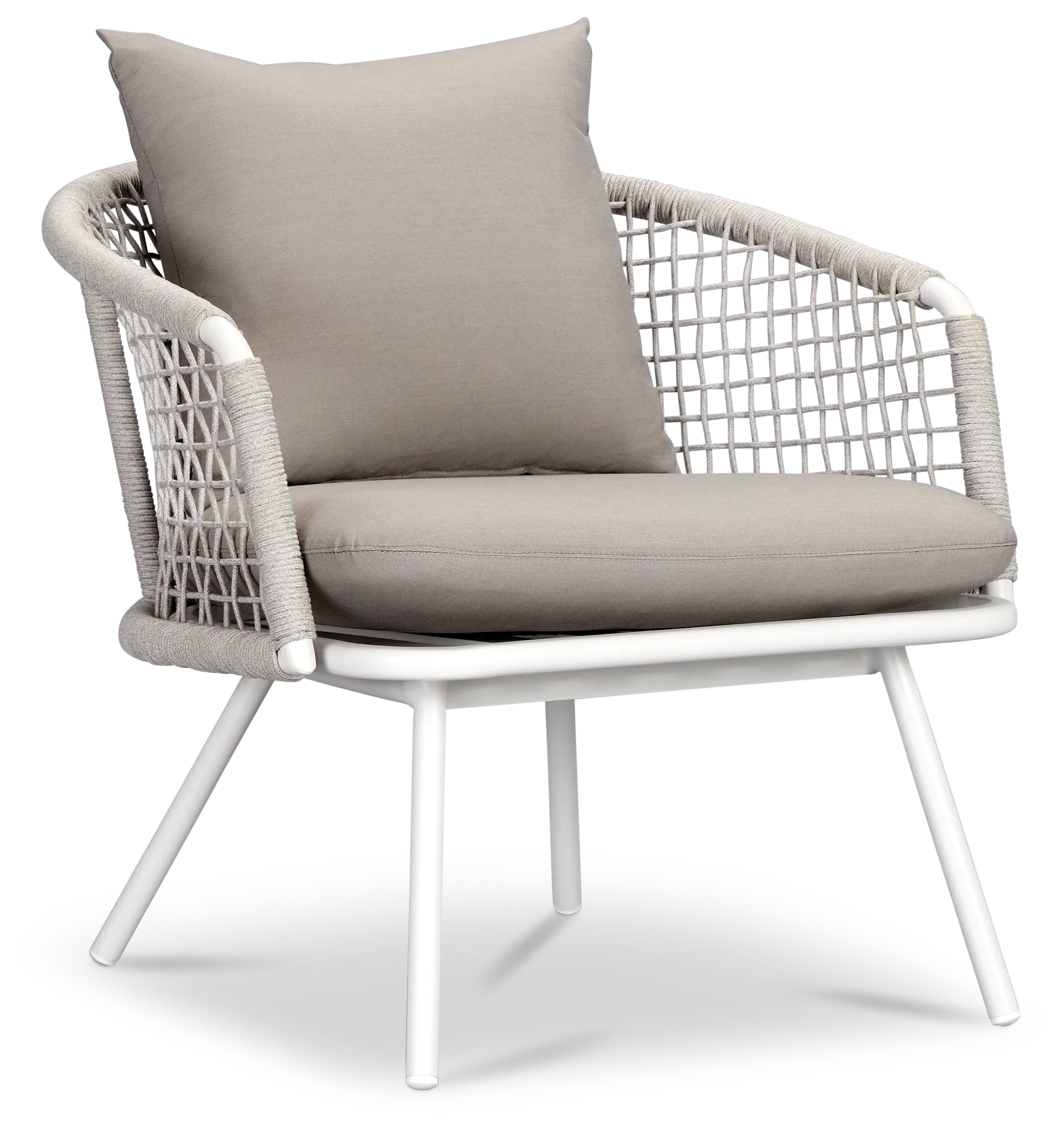 Antigua White Gray Arm Chair