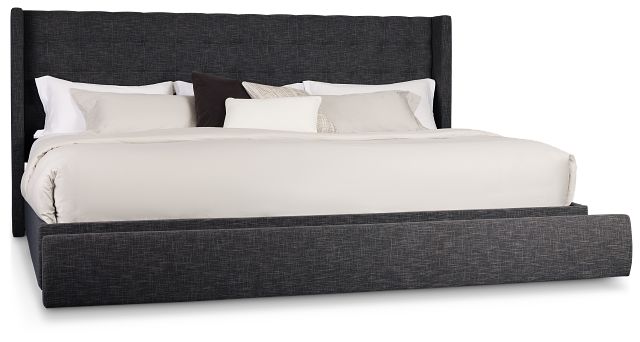 Chatham Dark Gray Uph Panel Storage Bed
