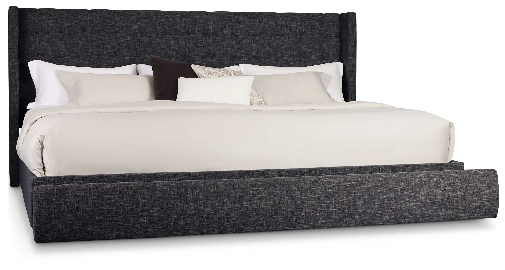 Chatham Dark Gray Uph Panel Storage Bed