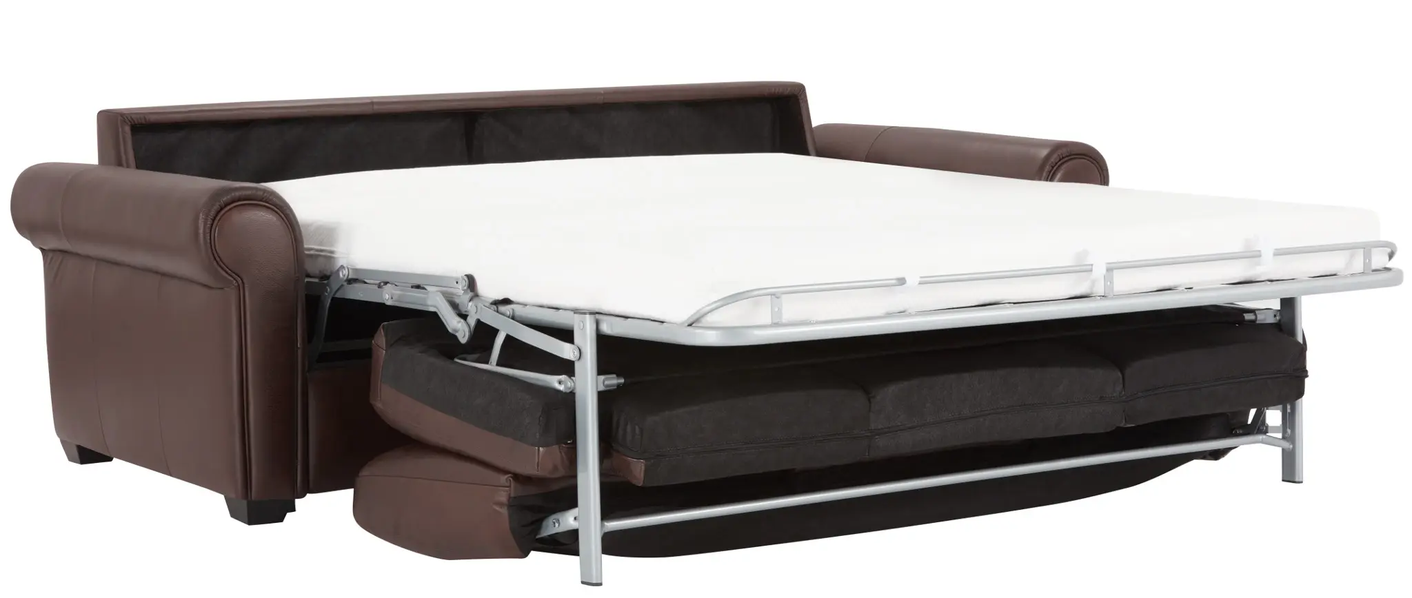 Lincoln Medium Brown Lthr/vinyl Memory Foam Sleeper Lincoln Medium Brown Lthr/vinyl Memory Foam Sleeper