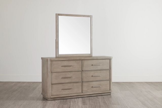 Soho Light Tone Dresser & Mirror